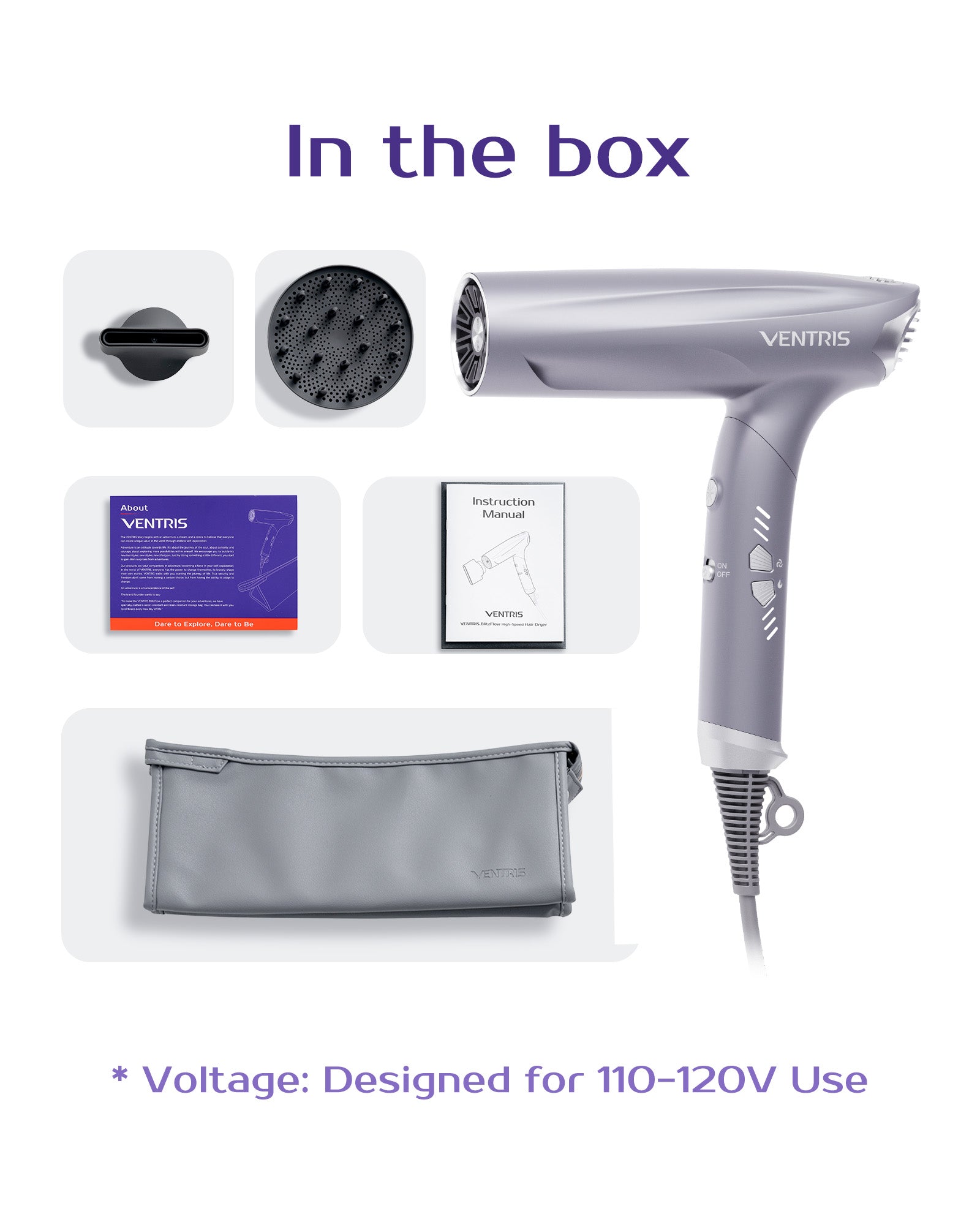 BlitzFlow High-Speed Ionic Hair Dryer